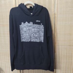 SPRZY NY Timothy Goodman Graphic Hoodie - Black/white - Men's Size XL